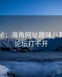 独家揭秘：海角网址趣味八卦，海角论坛打不开