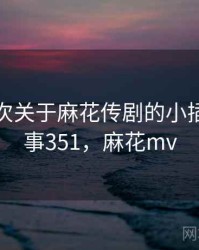 记录一次关于麻花传剧的小插曲 · 故事351，麻花mv