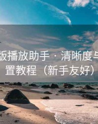 91网页版播放助手 · 清晰度与字幕设置教程（新手友好）