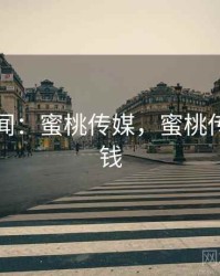 明星趣闻：蜜桃传媒，蜜桃传媒多少钱