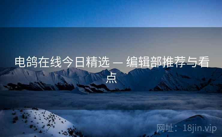 电鸽在线今日精选 — 编辑部推荐与看点 电鸽在线今日精选 — 编辑部推荐与看点