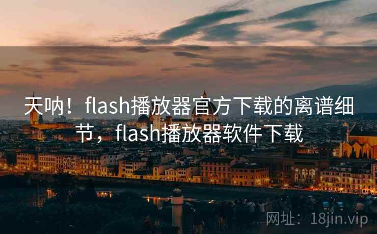 天呐！flash播放器官方下载的离谱细节，flash播放器软件下载